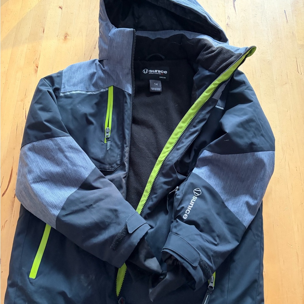 Sunice Boys  Black and Gray Jacket